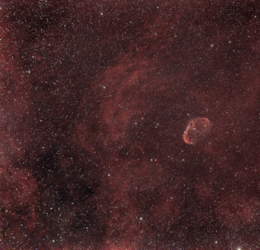 Crescent Nebula NGC6888. Captured with a Sky-Watcher Evostar 72ED & Canon DSLR