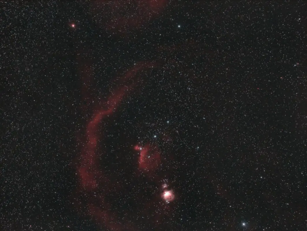Image of Orion Constellation with a 50mm lens and crop sensor DSLR