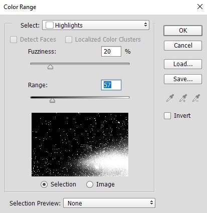 Color Range in photoshop